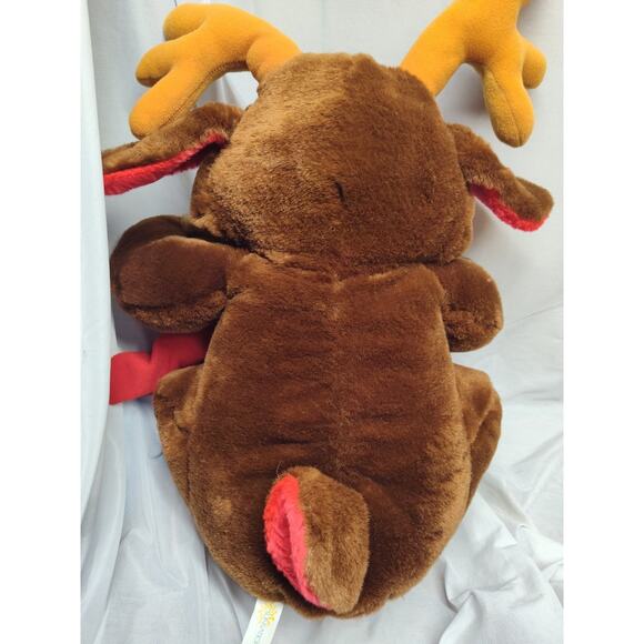 Rudolph Red Nose Reindeer With Baby Bear Christmas 18” Holiday Plush Sunsational - Picture 5 of 6